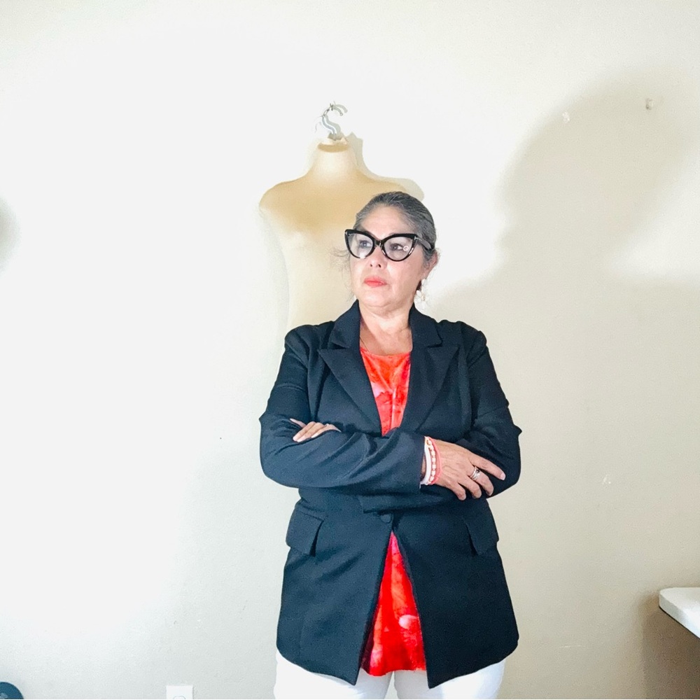 Classic Black Women's Suit Jacket - Picture 15 of 16